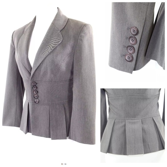 Alvin Valley Gray Fitted Career Jacket 38 - Picture 5 of 5